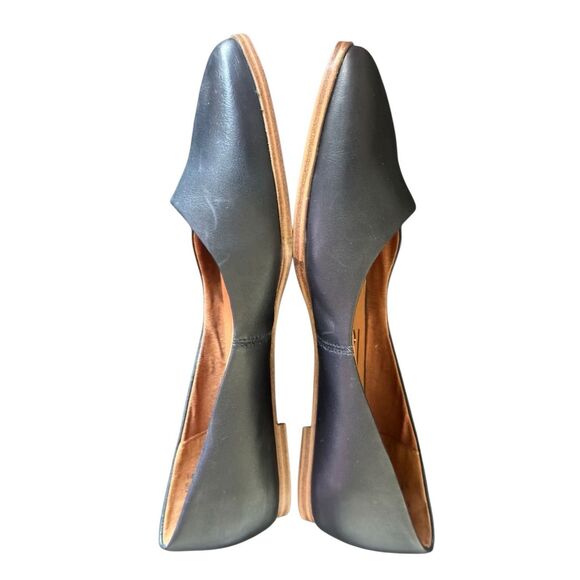 NEW Zodiac Hill Black Leather Flats Size 7 1/2 - Picture 6 of 9